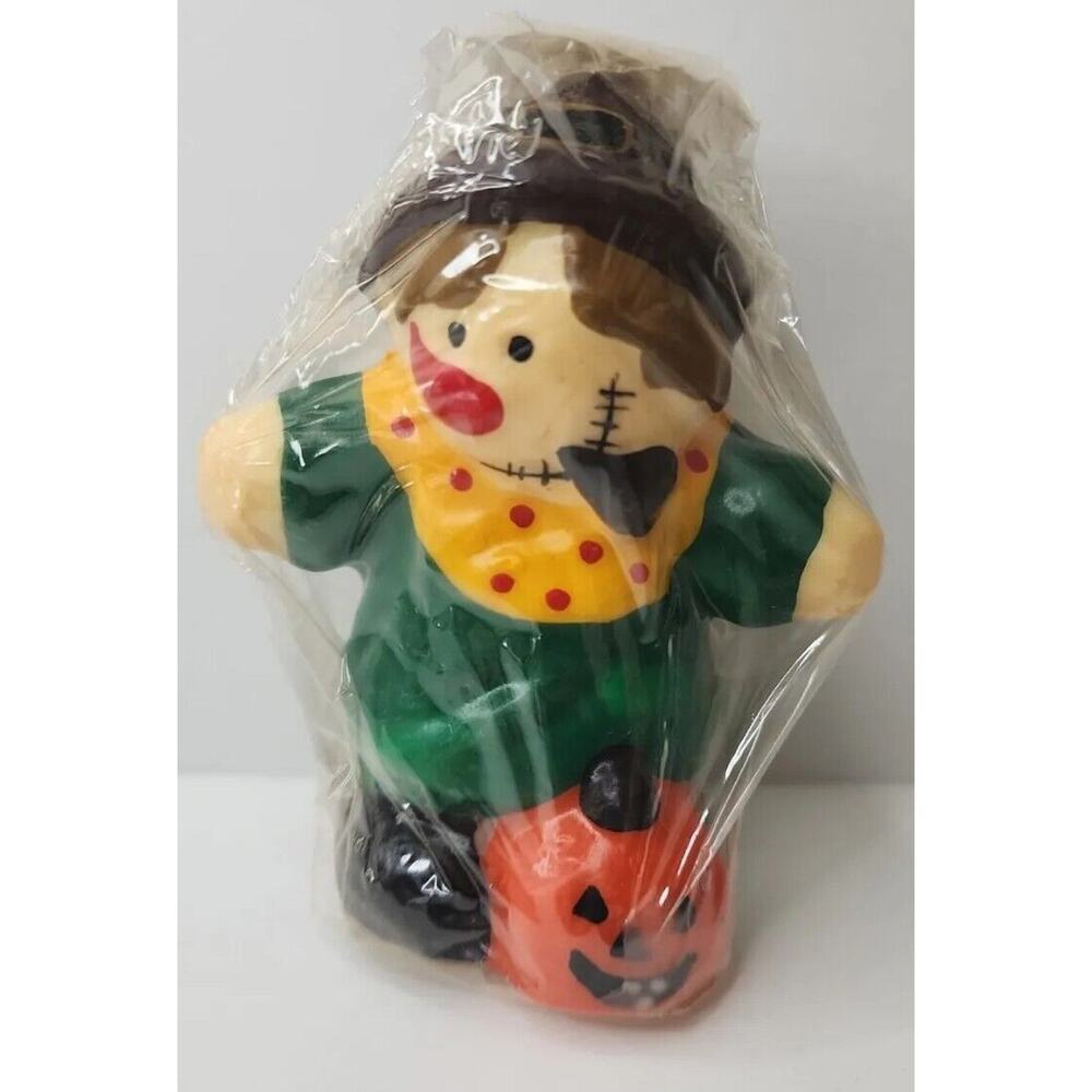 Vintage Epi International Witch & Pumpkin Candle New in Packaging 4" SKU H33